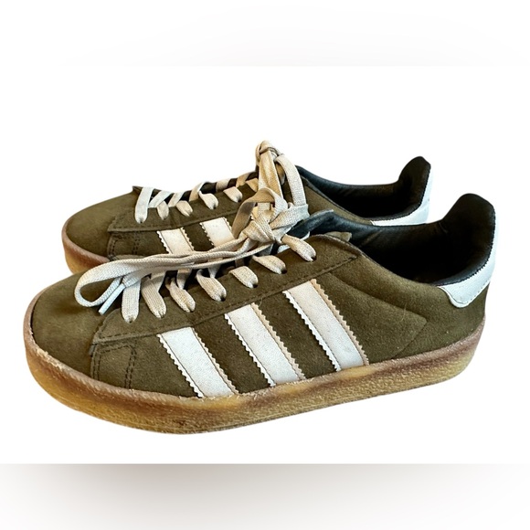 Adidas Campus Olive Green Men’s Size 9 - Picture 1 of 10